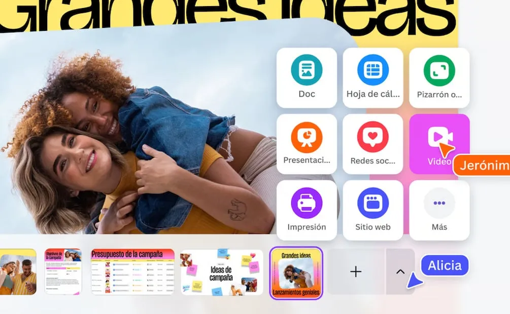 La plataforma evoluciona con inteligencia artificial para diseñar y automatizar tareas. Foto: Canva