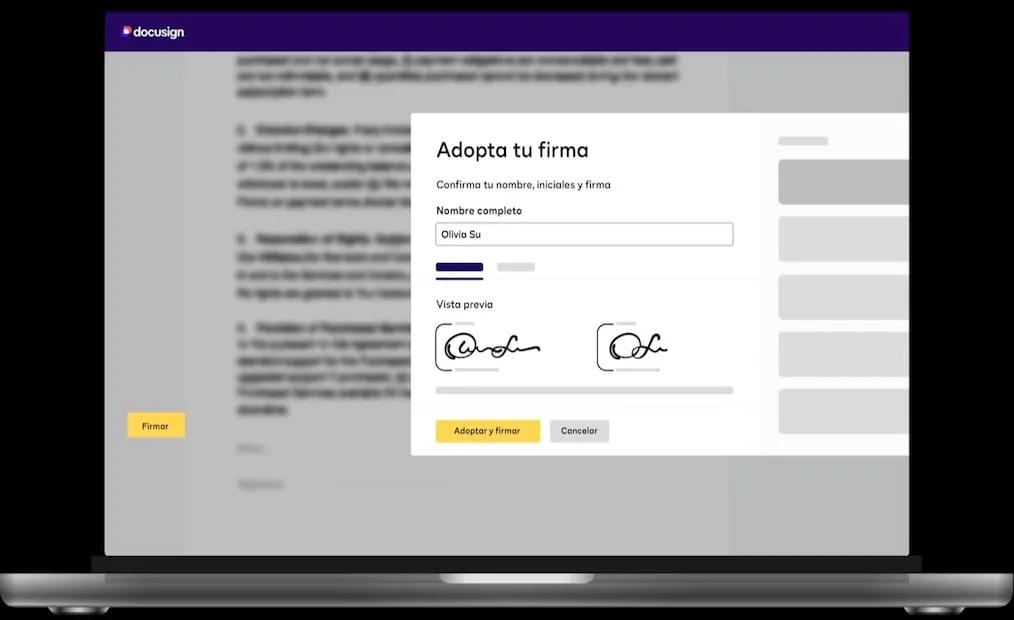 La firma electrónica evoluciona hacia plataformas con IA. Foto: Docusign