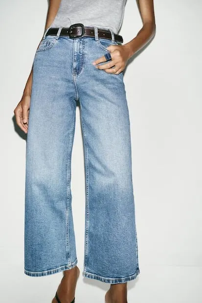 Jeans Cropped Culotte. Foto: Zara