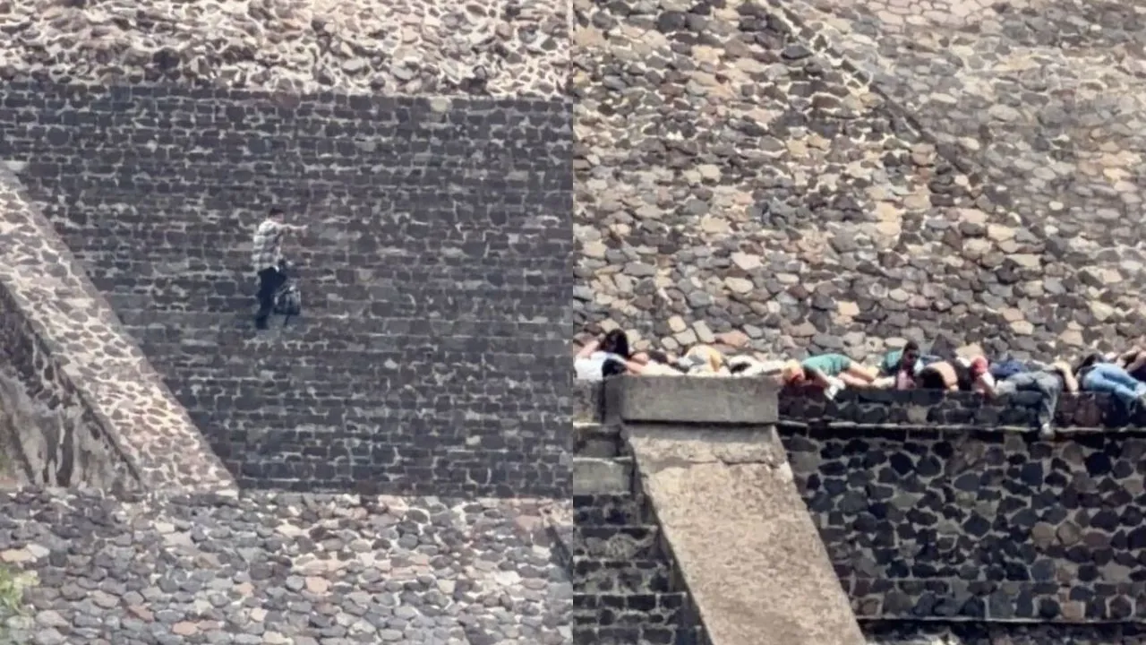 "Si os movéis, os sacrifico": tirador de Teotihuacán retuvo y amenazó a turistas extranjeros con matarlos