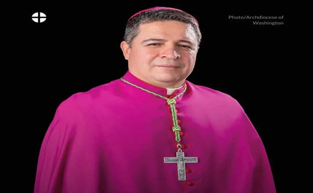 Evelio Menjivar Ayala, de 56 años, actualmente obispo auxiliar en Washington, será el nuevo obispo de la diócesis de Wheeling-Charleston, en Virginia Occidental.  Foto: Conferencia de Obispos Católicos de EU / Vía X @USCCB