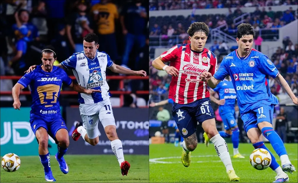 Pumas, Pachuca, Chivas y Cruz Azul en las semifinales del torneo Clausura 2026 - Foto: Imago7
