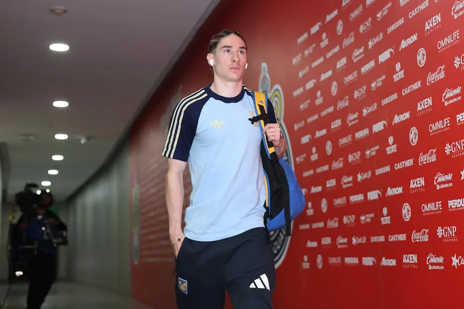 Marcelo Flores con Tigres, durante la Liguilla del Clausura 2026 de la Liga MX - Foto: Imago7