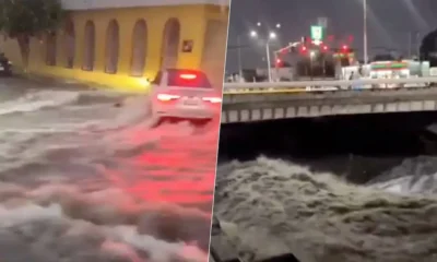 Monterrey se inunda: Arroyo Topo Chico está al 90% de su capacidad tras fuertes lluvias