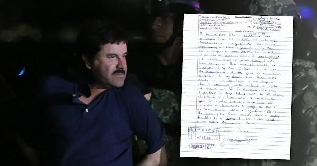 ¿Por qué ‘El Chapo’ Guzmán culpa al Gobierno de México de sus delitos? Esto dijo en su nueva carta