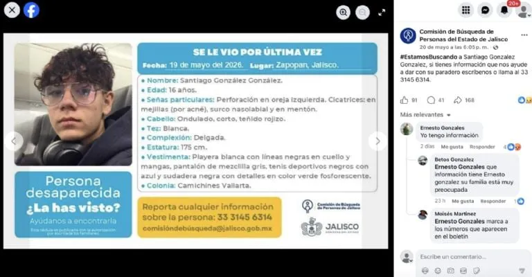 "Sin niños no hay Mundial": protestan por la desaparición en Jalisco de los tres menores Camila, Dilan y Santiago