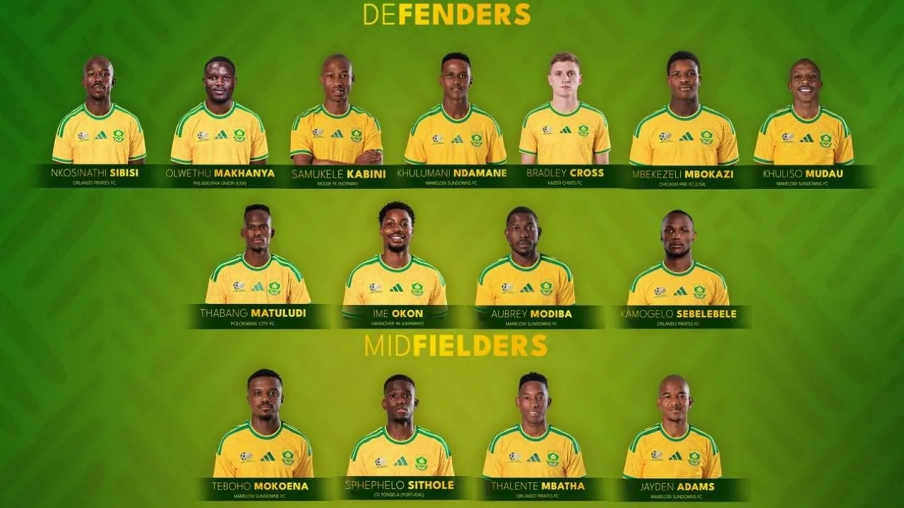 Sudáfrica, que enfrentará a México en la inauguración del Mundial 2026, anuncia su convocatoria con pocas sorpresas