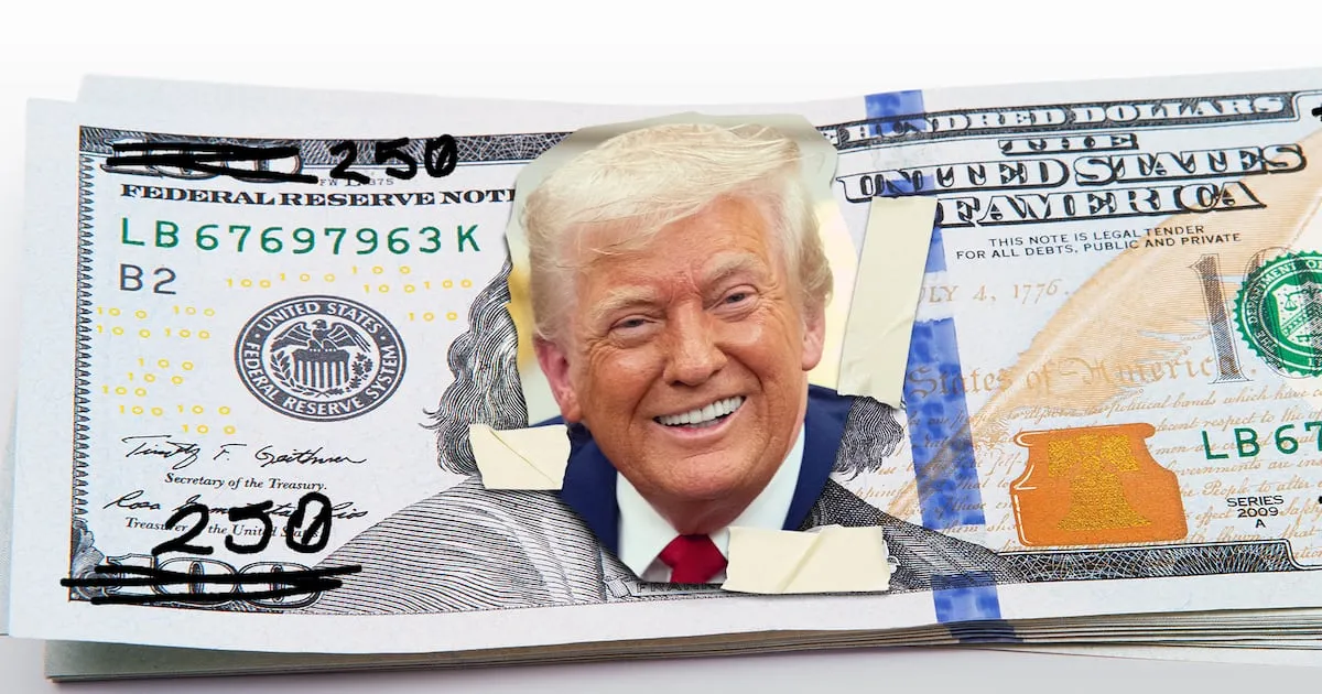 ¿Traerá abundancia EU presiona para imprimir nuevo billete de 250 dólares con la cara de Trump