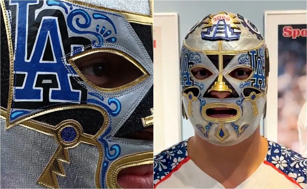 Xelhua sorprende con máscara inspirada en Los Dodgers
