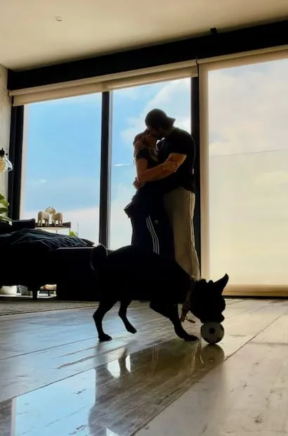 Andrea Legarreta, enamorada de Luis Carlos Origel. 
Instagram andrealegarreta