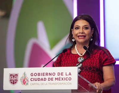 Clara Brugada, jefa de Gobierno de la CDMX, fue la encargada de revelar los detalles del Desfile Mundialista. (Foto; Cuartoscuro)