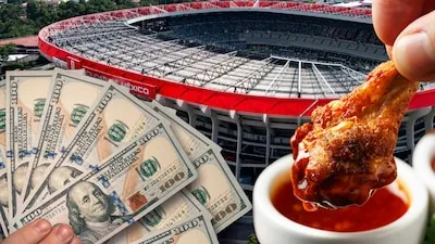 ¿Cuánto cuesta comer en un palco del Estadio CDMX durante el Mundial? 75 mil dólares por alitas y quesos
