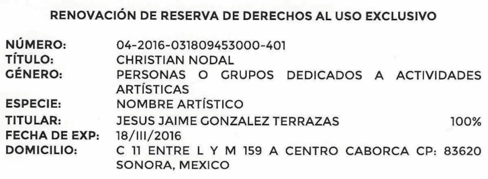 Grupo Forajido frena a Christian Nodal en su intento de registrar “El Forajido” ante el IMPI: “No es nada más el nombre” | El Universal