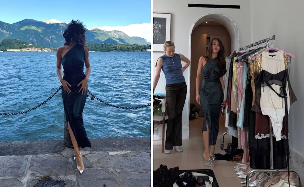 Vestido tipo lencero. Foto: Instagram @danna