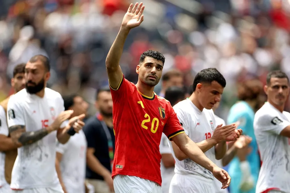 Mehdi Taremi con la selección de Irán, durante la Fase de Grupos del Mundial de 2026 - Foto: AFP