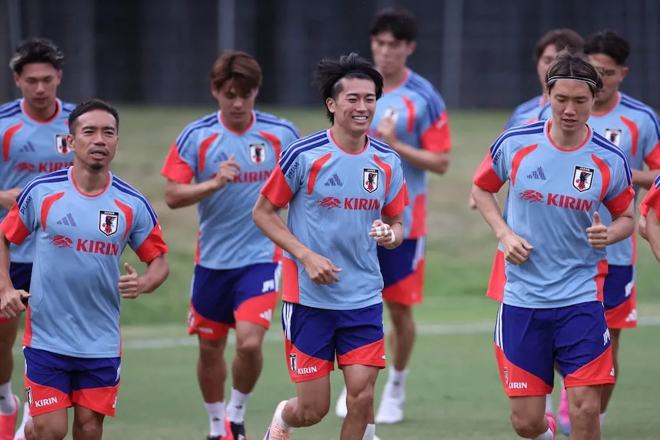 Selección de Japón en entrenamiento para su debut en el Mundial de 2026 - Foto: AFP