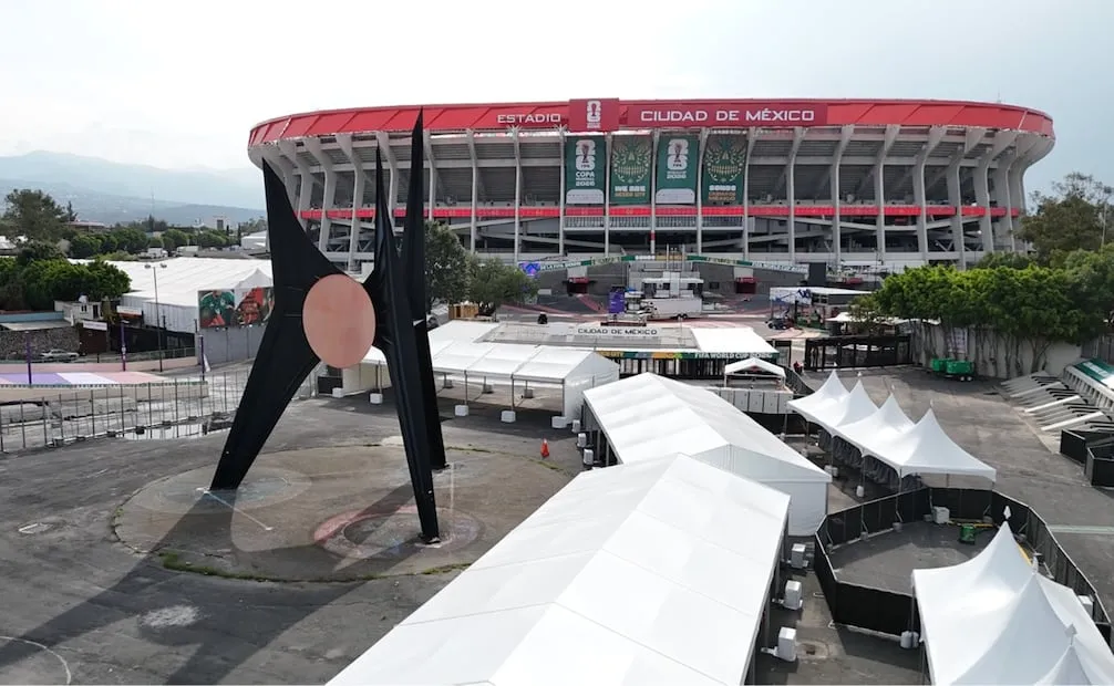 Así luce el Estadio Ciudad de México previo al arranque del Mundial. FOTO: Diego Prado/ EL UNIVERSAL