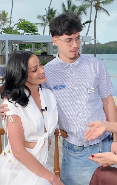 Ryan Muñiz, hijo de Dayanara Torres y  Marc Anthony.
Captura de pantalla enriquesantosshow