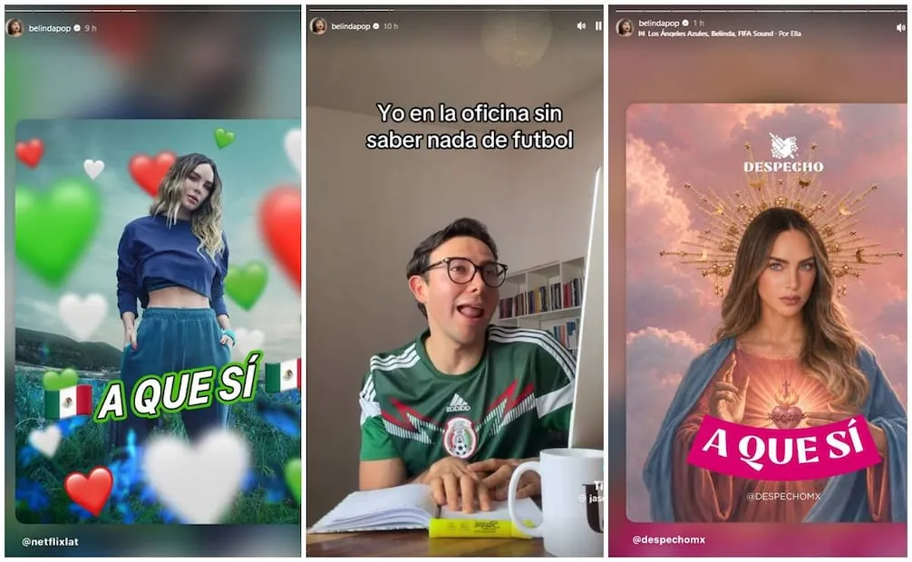 Belinda comparte memes sobre ella y su error en frase de la Selección Mexicana.