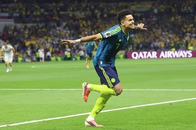 Luis Díaz fue una de las máximas figuras del juego de Colombia vs. Uzbekistán. (Foto: Cuartoscuro)