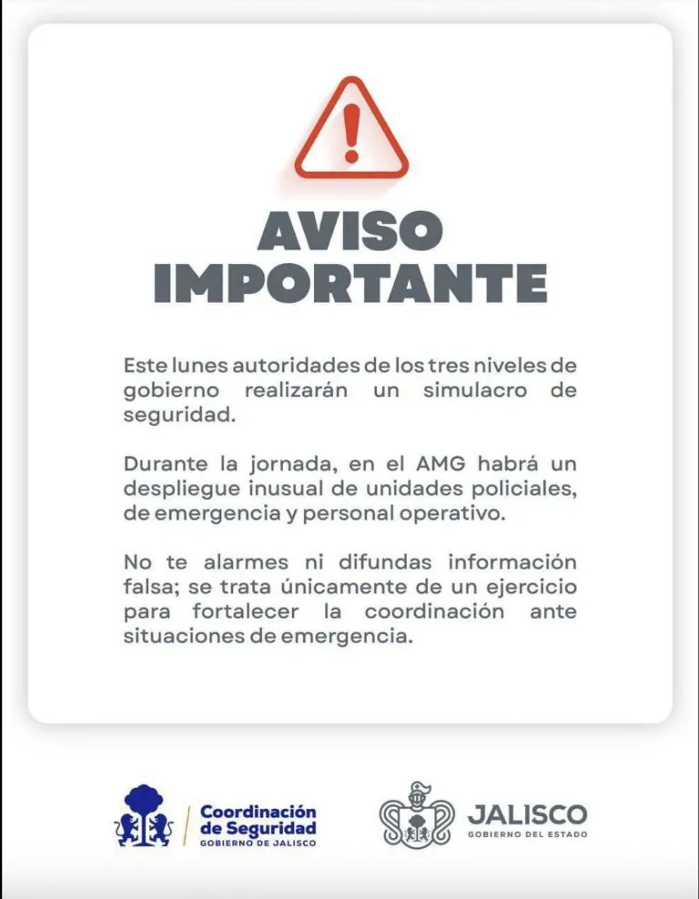 Jalisco planea simulacro de bloqueos en siete carreteras a cinco meses de los registrados en operativo contra "El Mencho"