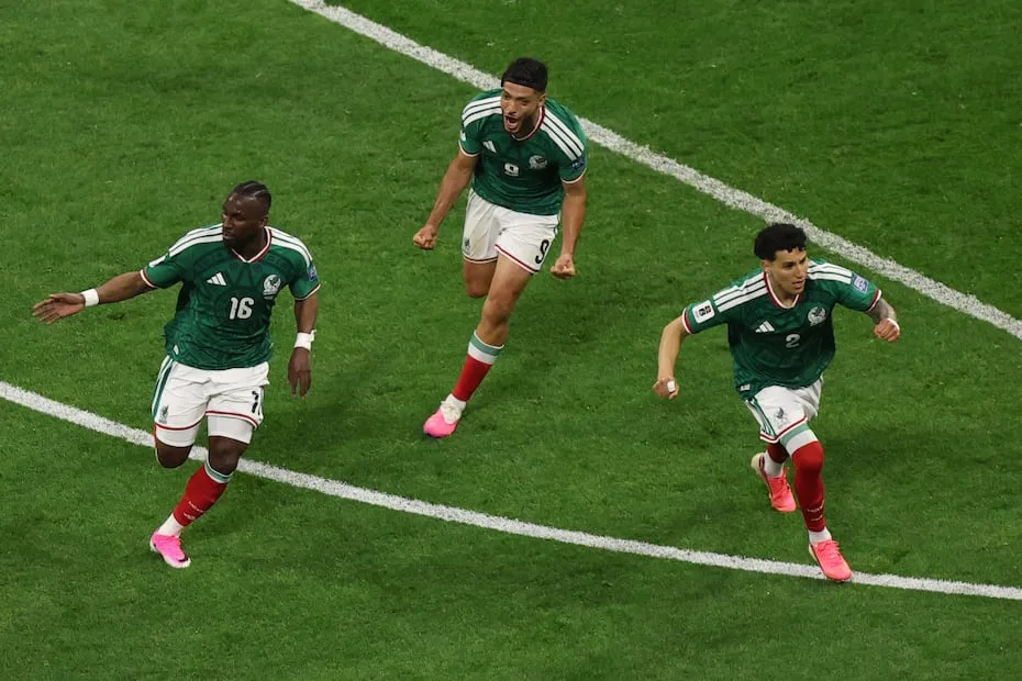 Selección Mexicana en festejo de gol, durante los 16vos de Final de la Copa del Mundo de 2026 ante Ecuador - Foto: EFE