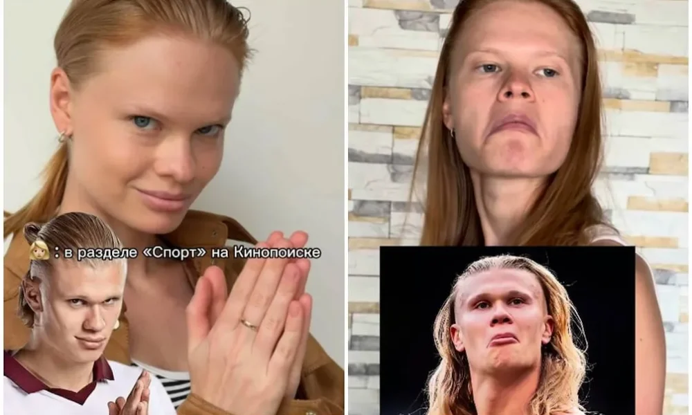 ¿La hermana perdida de Erling Haaland? La modelo rusa que conquistó internet por su increíble parecido con el goleador