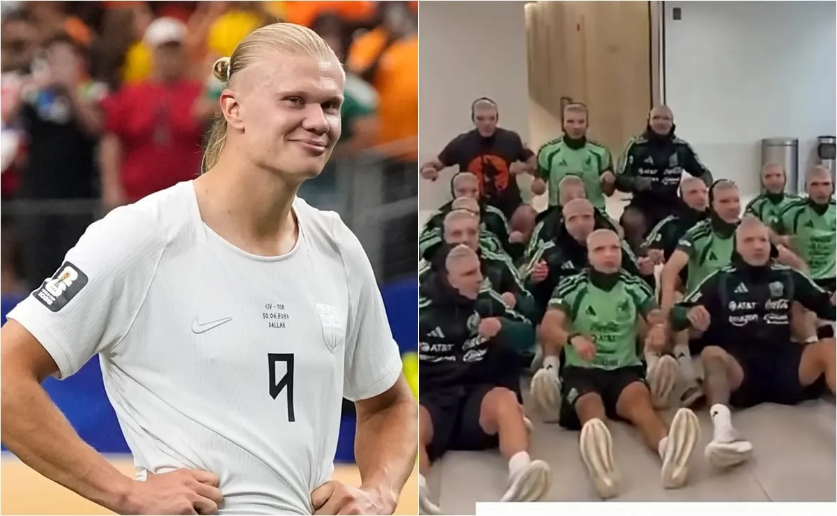 La respuesta de Erling Haaland al festejo de la Selección Mexicana al estilo noruego