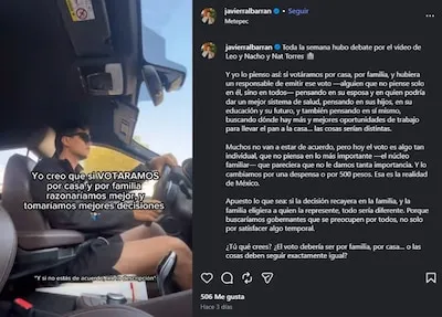 Panista defiende el ‘voto por hogar’ en México: ¿Qué dijo Javier Albarrán sobre el ‘household voting’?