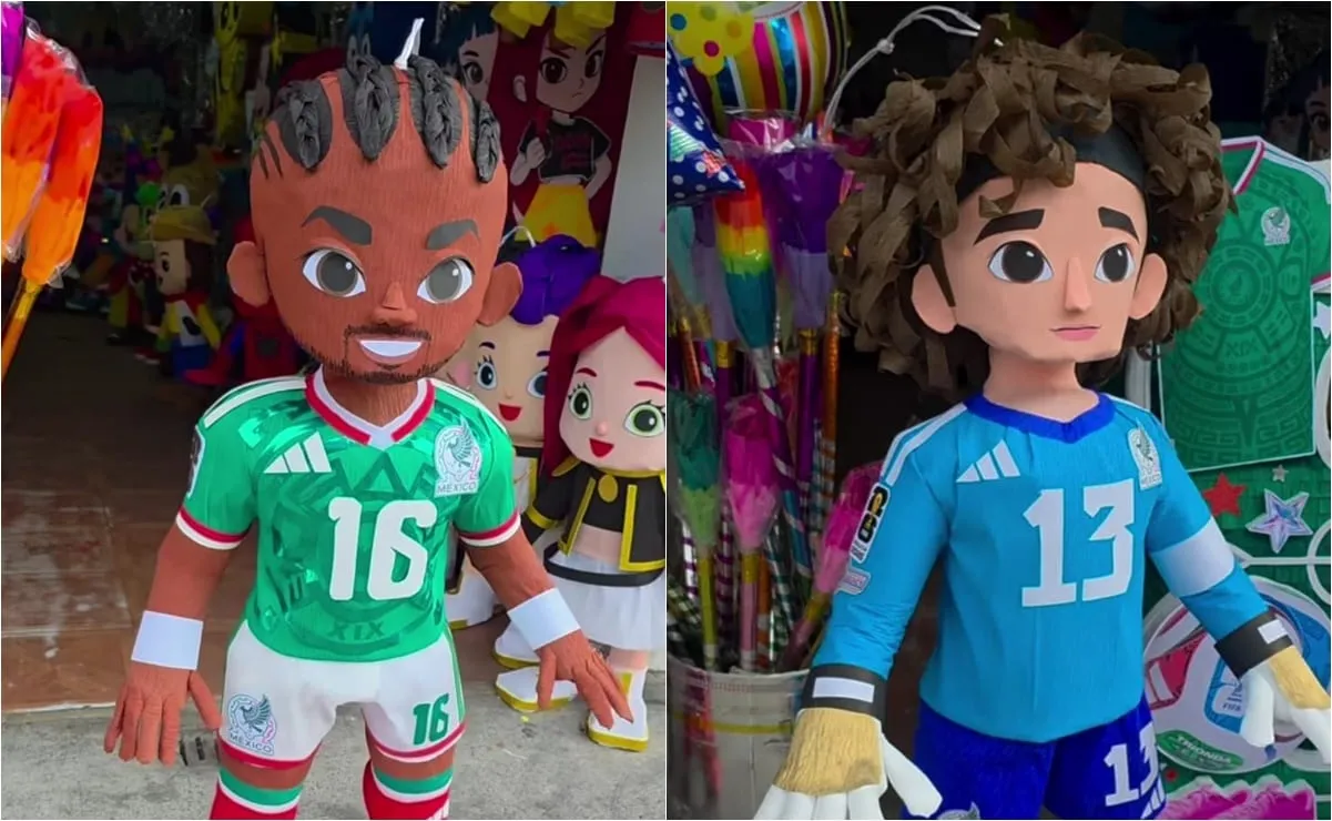 Piñatas de Julián Quiñones y Guillermo Ochoa salen a la venta tras el Mundial 2026