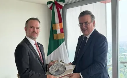 Nuevo arancel sustituye al actual y "no hay cambios", afirma Ebrard; México y EU concluyen tercera ronda del T-MEC 