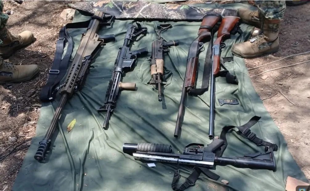Aseguran arsenal en México. Foto: Especial