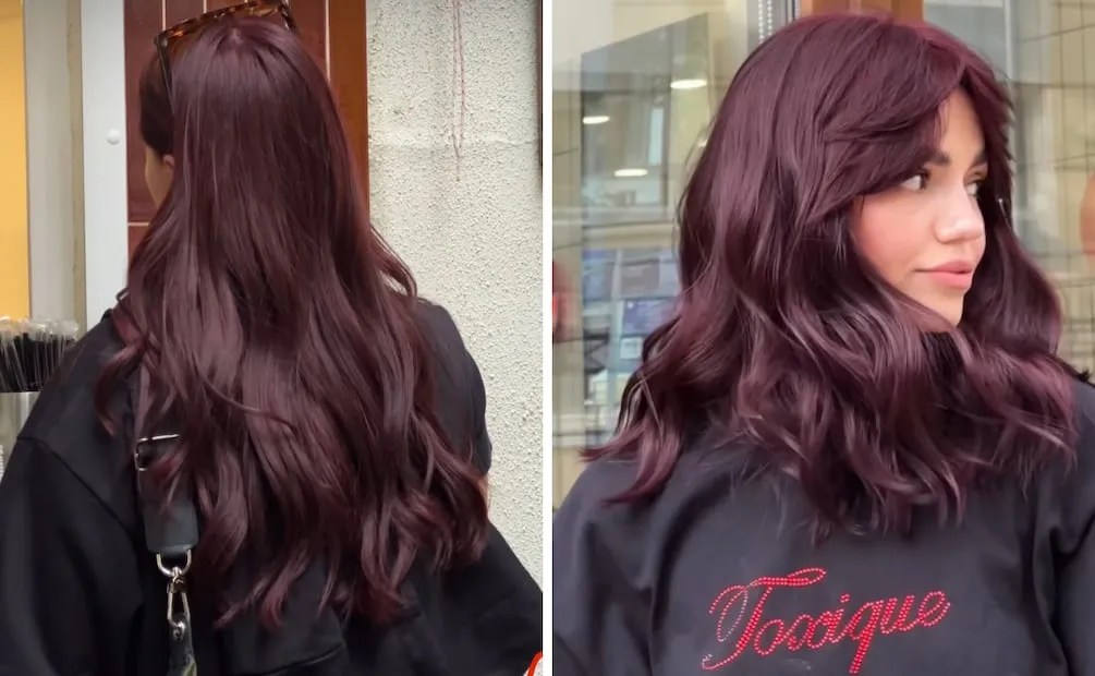 Tono moca cereza. Foto: Instagram @olesia_hairgod