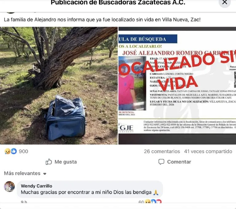 Identifican a persona hallada dentro de una maleta en Zacatecas; es un adolescente de 17 años