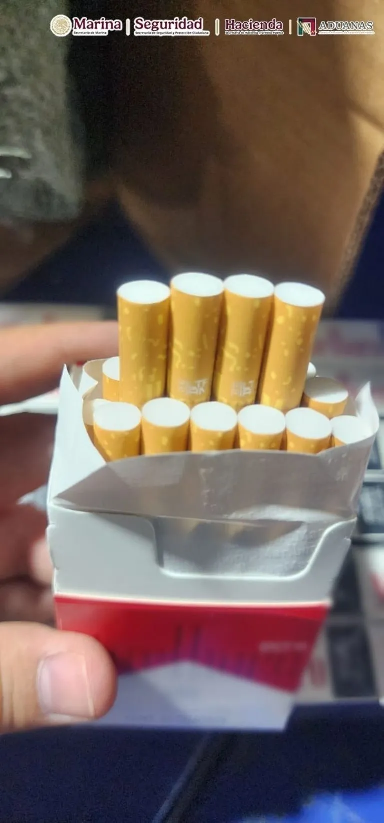 Incautan más de 2 millones de cigarros de procedencia ilícita en el AICM en cargamento trasladado desde Bangkok