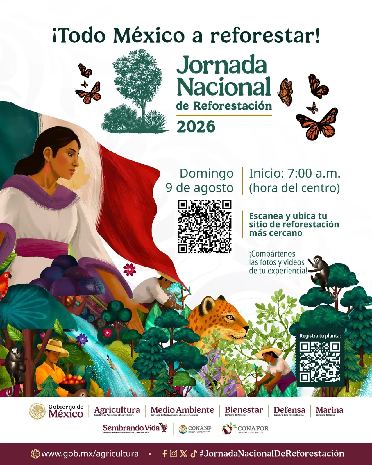 Alistan Jornada de Reforestación 2026 en México (07/08/2026). Foto: Especial
