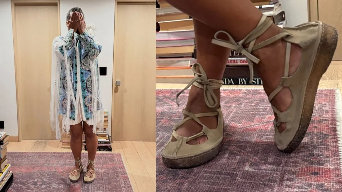 Sandalias Lanvin. Foto: Instagram @aldorendon