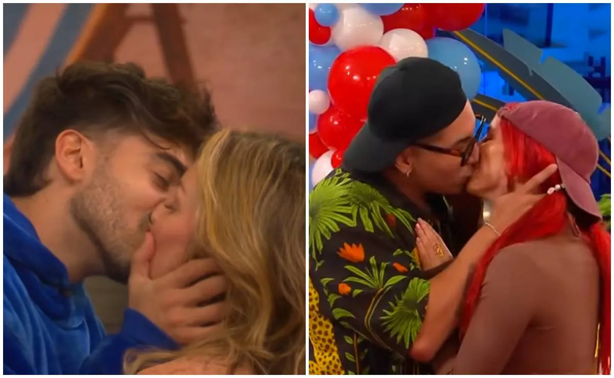 Los besos que destaparon atracción entre 4 integrantes de "La casa de los famosos"