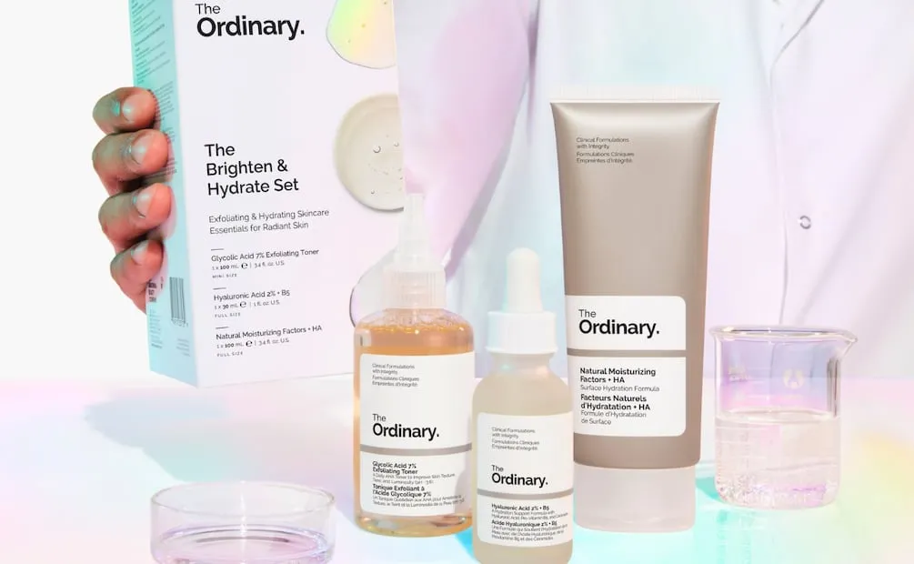 The Brighten & Hydrate Set -precio: $600 MXN. Foto: Cortesía The Ordinary