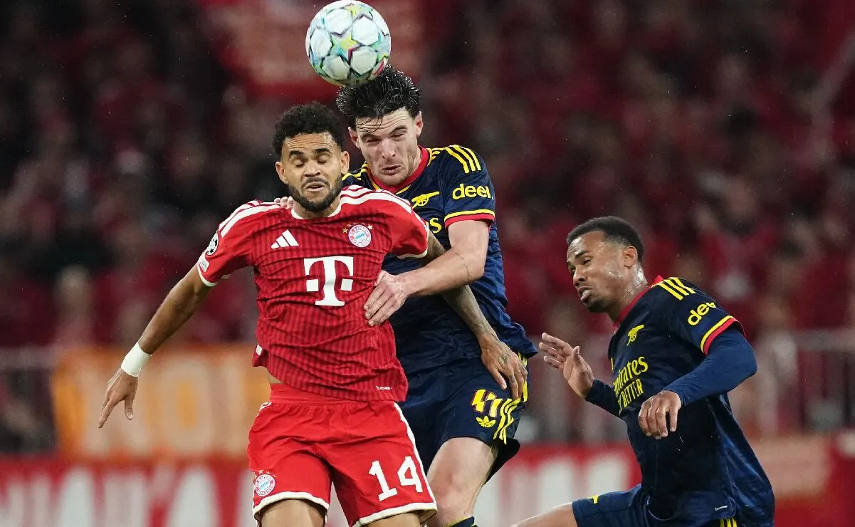 Bayern Múnich y Arsenal protagonizan partidazo; son candidatos para conquistar la Champions League