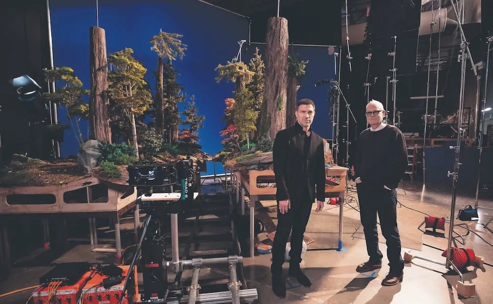 Travis, el realizador, con Caleb Deschanel, director de fotografía. Foto: STUDIO LAIKA