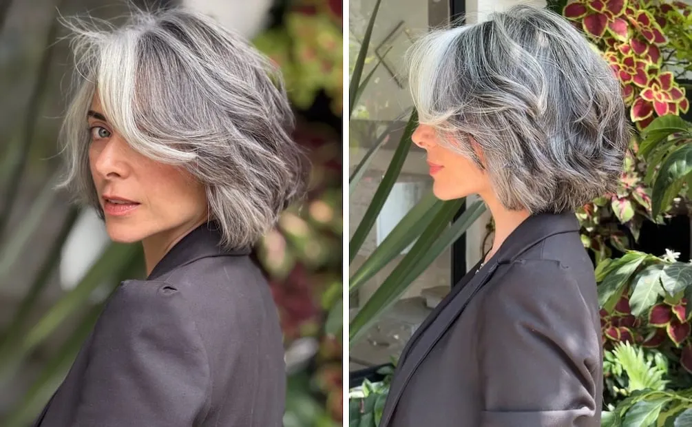 Cómo dar volumen al cabello con canas. Foto: Instagram @jimenaduranh