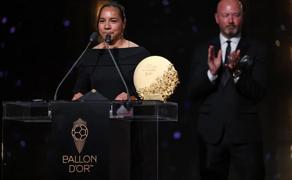Charlyn Corral gana Balón de Oro a mejor delantero del año - Foto: AFP