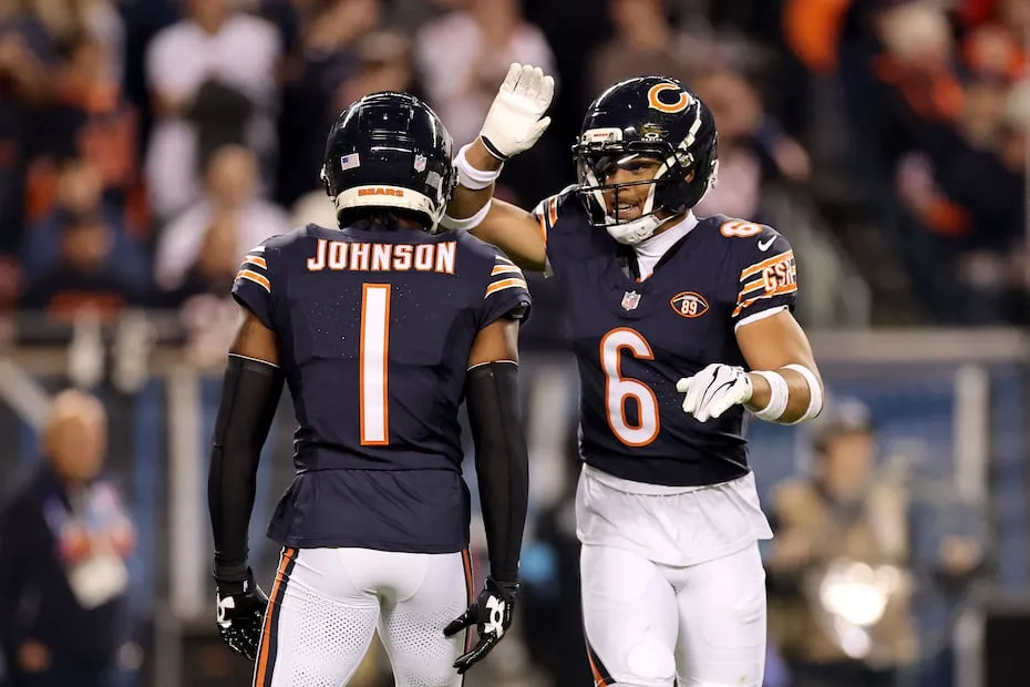 Chicago Bears en festejo, durante la Semana 7 de la NFL - Foto: AFP
