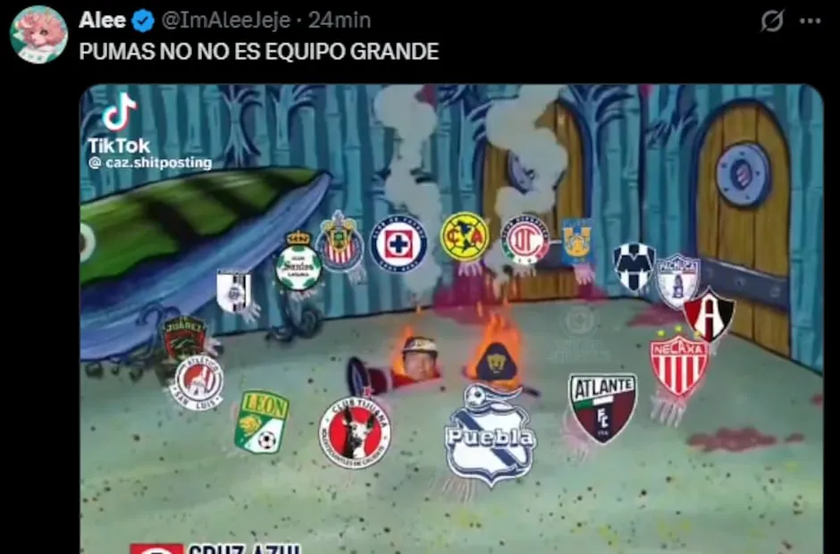 Estos son LOS MEJORES MEMES del empate entre Cruz Azul y Pumas
