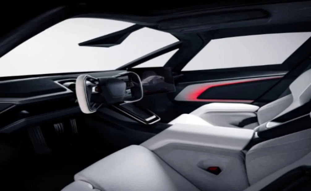 Vehiculo volador diseñado por Tesla. Foto: @TESLA