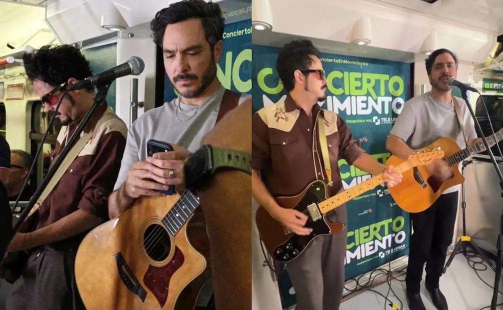 Motel interpretó sus mejores éxitos en el Tren Suburbano, este 29 de octubre. Foto: Instagram oficial.