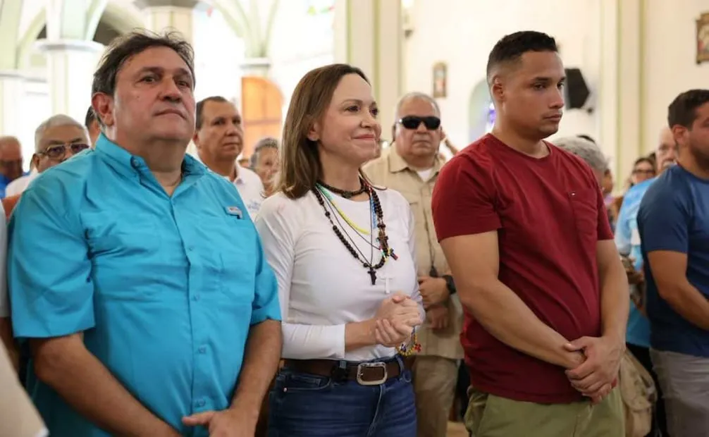 María Corina Machado, líder opositora y ganadora del premio Nobel de la Paz. Foto: X @ConVzlaComando