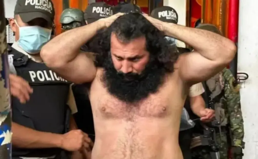 Adolfo Macías, alias “Fito”,  jefe de la banda "Los Choneros". Foto: Fuerzas Armadas de Ecuador