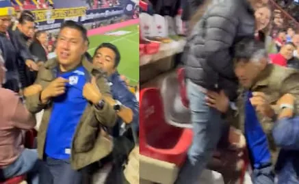 Video: Aficionados del Atlético de San Luis agreden a aficionado del Querétaro; el Clásico de la 57 terminó con violencia